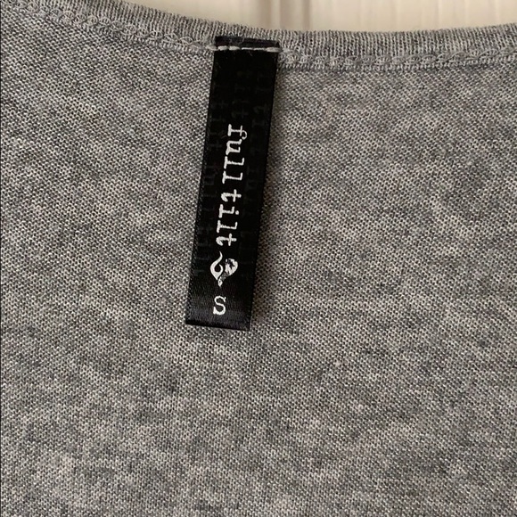 Gray hoodie top - Picture 2 of 5